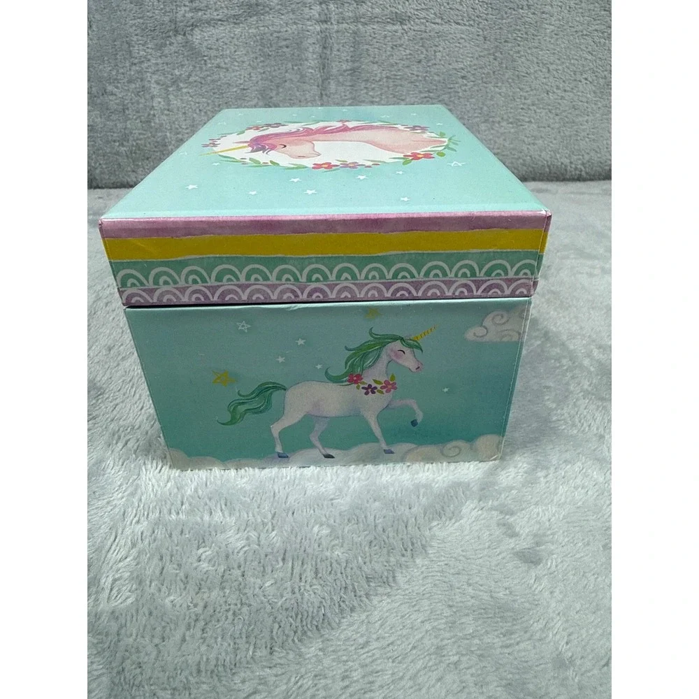 Jewelkeeper Kids Musical Unicorn Jewelry Box‎ Rainbow Castle One of a Kind Aqua
